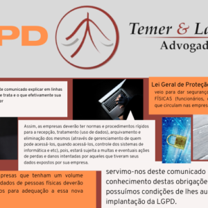 Lei Geral de Proteção de Dados – LGPD (Lei nº 13.709/2018)
